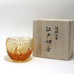 受注生産 納期1か月～ 富士山グラス 江戸切子 ロックグラス