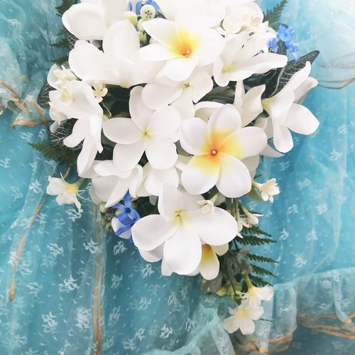 ★定価5万超→半額以下セール★キャスケードブーケ×ブートニア ☆定価5万超→半額以下セール☆キャスケードブーケ×ブートニア