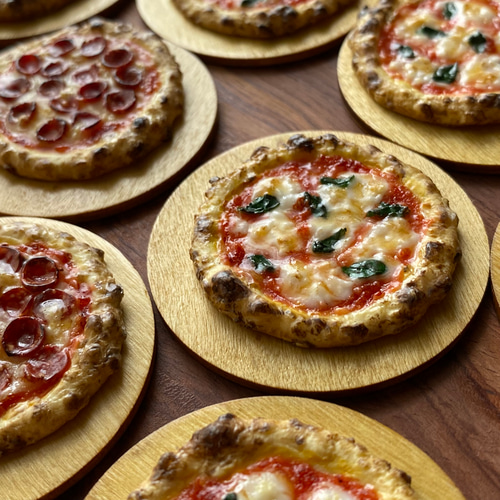 受注製作:ミニチュア【φ40㎜マルゲリータピザ/ペパロニピザ】（観賞用