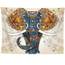 タペストリー金具付99　象　インド　エスニック　神聖　瞑想　DIY 2枚目の画像