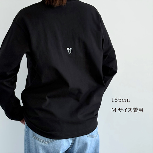 NEW】awリボンステッチロングスリーブTシャツ（ロンT） Tシャツ 8NOTE