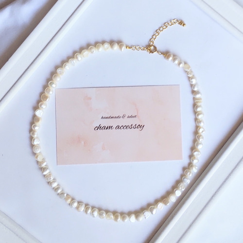 Shashi ネックレス ペンダント 淡水パール チャーム STACEY 淡水バロックパールチャームネックレス[STC0016-TGM23i