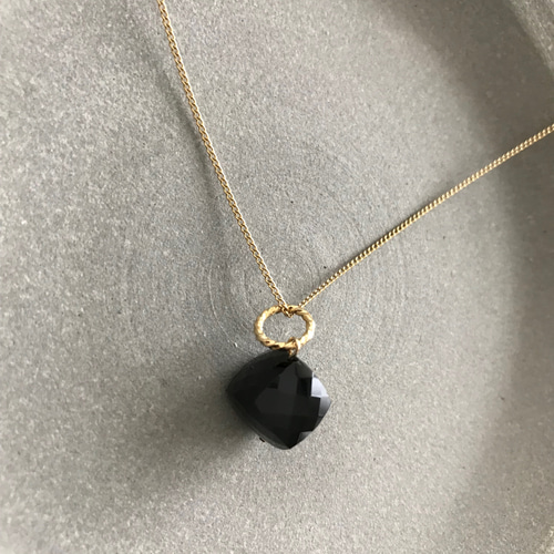 再販］黒瑪瑙(ブラックオニキス)♚ペンダントトップ ペンダント