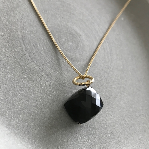 再販］黒瑪瑙(ブラックオニキス)♚ペンダントトップ ペンダント