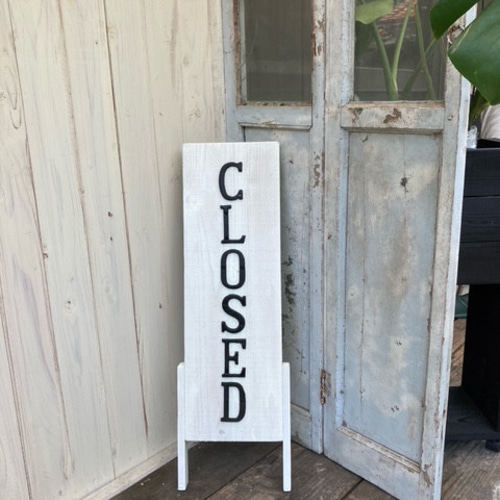 木製立て掛け看板縦長タイプ 11色より H178 その他家具 HOUT-4 通販