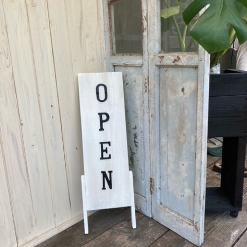 木製立て掛け看板縦長タイプ 11色より H178 その他家具 HOUT-4 通販