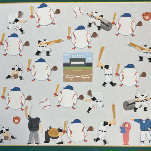 野球部 色紙素材 アルバム作り 手作り色紙 部活色紙