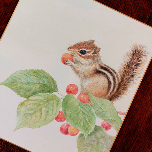 色鉛筆画　（原画） d13978adc16bd458fa000f3bdbaa2f