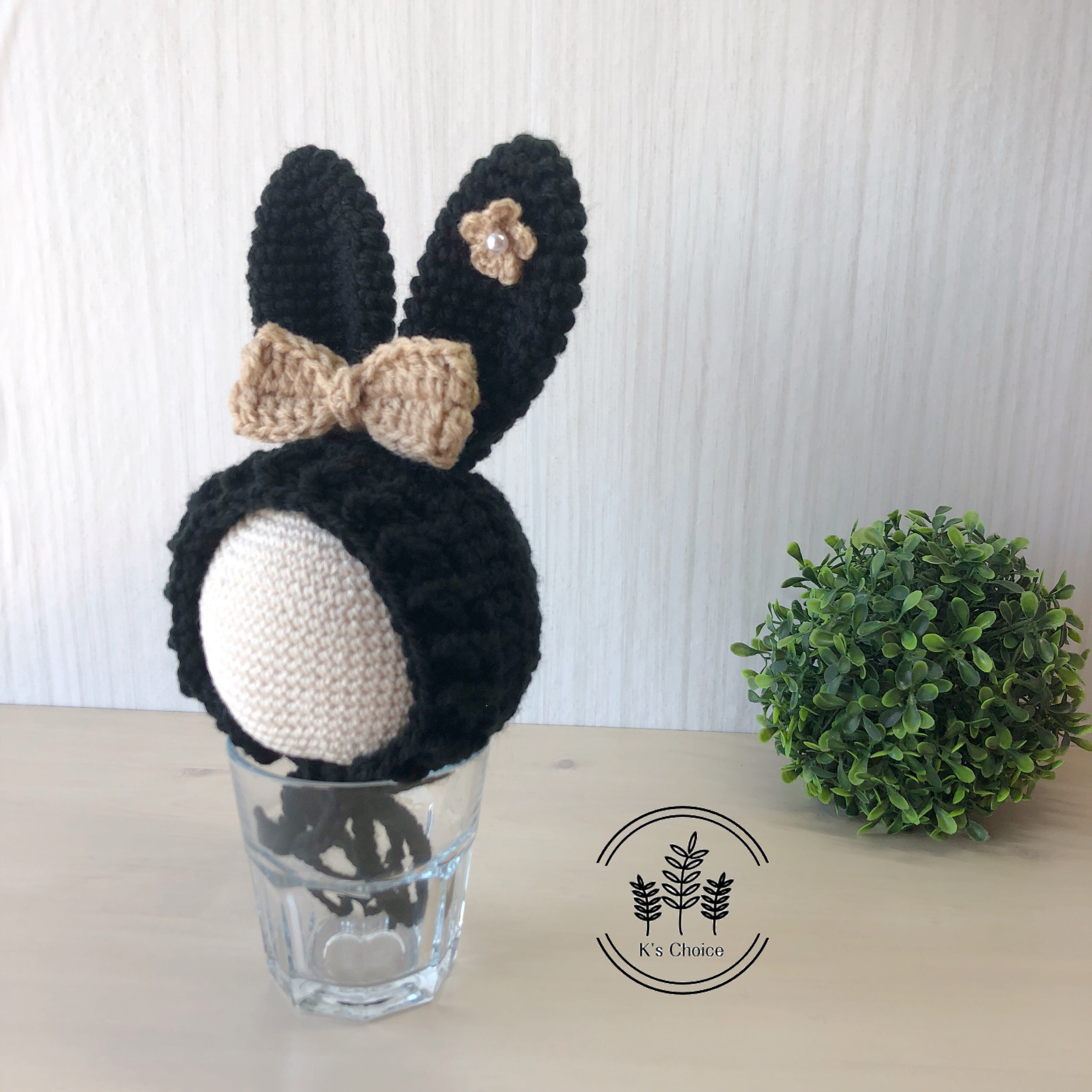 ♡BABY Dotツイルのうさぎさんサロペット ブラック♡ ♡BABY Dotツイルのうさぎさんサロペット ブラック♡ Dotツイル