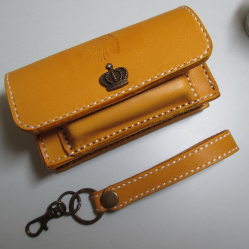 受注生産 アイコスイルマプライム ケース ストラップ付き 栃木レザー