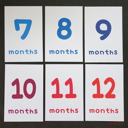 Baby Monthly Card marian font (明信片大小) 第3張的照片