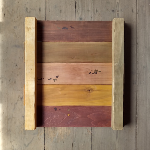 オーダー看板製作】クラシック木製看板 43cm×44cm mix1 / 自然塗装