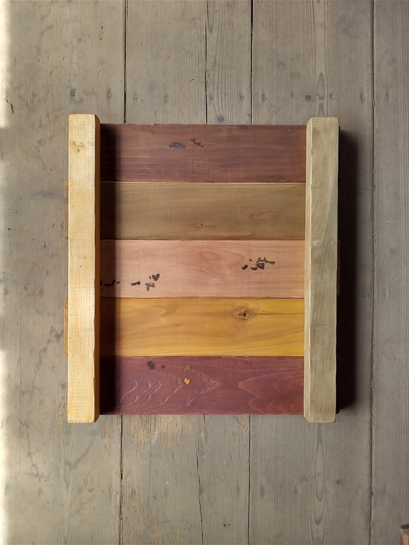 【オーダー看板製作】クラシック木製看板 43cm×44cm mix1 / 自然塗装 