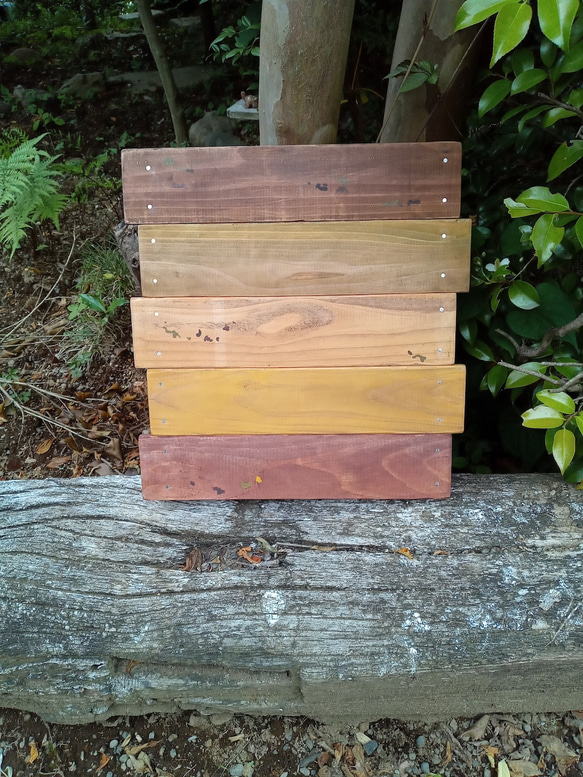 【オーダー看板製作】クラシック木製看板 43cm×44cm mix1 / 自然塗装 