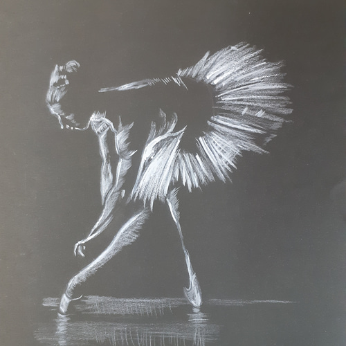 「バレリーナ 」鉛筆画 ※原画※真作※直筆サイン入り※額無し 色鉛筆画 バレリーナ 絵画 makochin 通販 14047131｜Creema(クリーマ