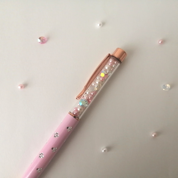 【プリンセス♡パステルピンクボールペン】【簡易ラッピング無料】プレゼントにも❀　ハーバリウムボールペン 14枚目の画像
