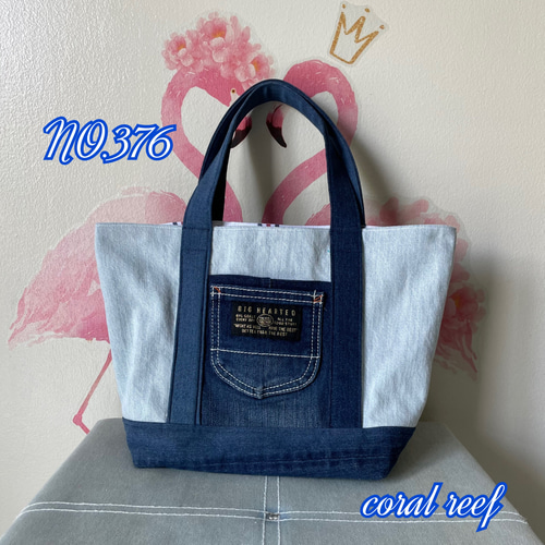 デニムリメイク★トートバッグ★デニムバッグ★ハンドメイド | フリマアプリ ラクマ