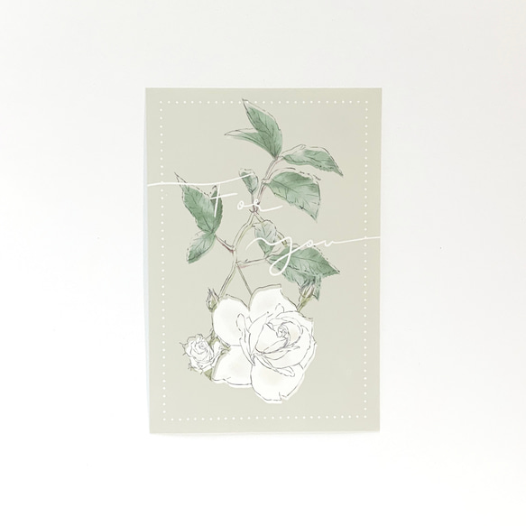 バラのポストカード3種セット グリーティングカード【A-3】 6枚目の画像