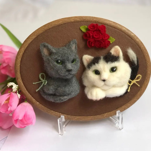 羊毛フェルト　猫セミオーダー『ゆりかもめ』ページ 羊毛フェルト 猫セミオーダー『ゆりかもめ様専用』ページ - メルカリ