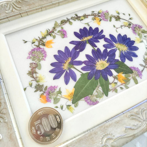 押し花アート額2点おまとめ 花に囲まれて幸せ気分 押し花アート額 - 押し花額専門店 神戸