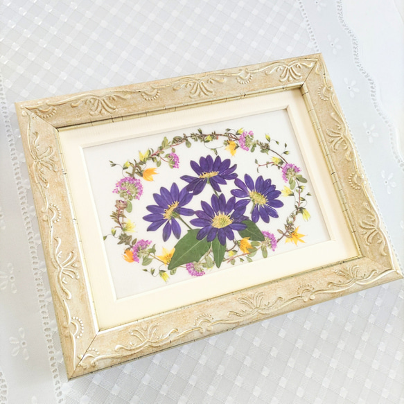 【最終価格】押し花アート額【タテ54cm×ヨコ45cm】 和風モダン 押し花専用額🌼押し花アート🌼何十年と色をお楽しみいただける