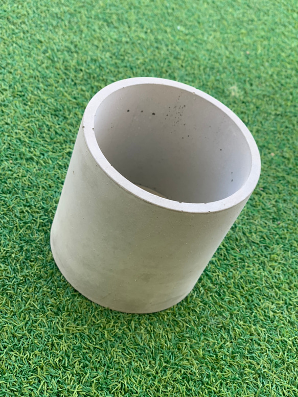 mor-circle　M【モルタル　サークル　プランターカバー　鉢カバー　中】 1枚目の画像