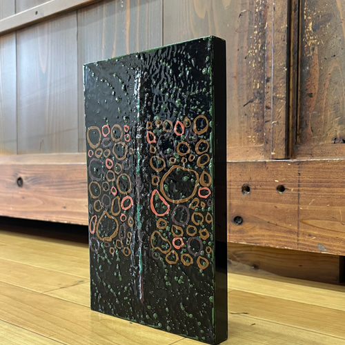 漆塗りアートパネル/ 小さな作品 23cm✖️14cm 立体・オブジェ