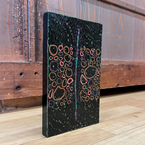 漆塗りアートパネル/ 小さな作品 23cm✖️14cm 立体・オブジェ 京都