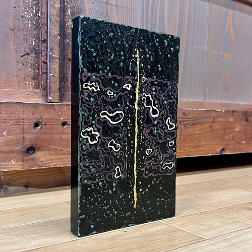 うるし塗り衝立　帯飾り　アート作品向け うるし塗り衝立 帯飾り アート作品向け