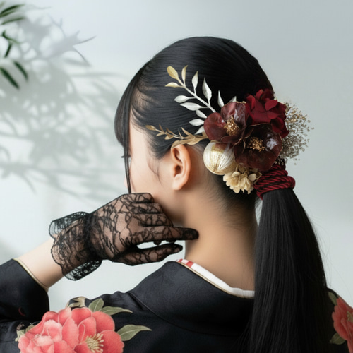 着物リメイク髪飾り Kimono Remake Hair Ornament Part 2 Assembly How to Make a