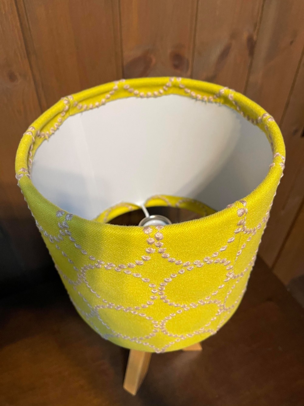 ★作品製作３００個を超えました★風水 イエローdopタンバリン二枚合せ ミナペルホネン北欧 ランプ