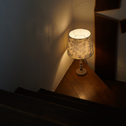 ◆HappyLamp◆Ｌサイズ/トワルドジュイ/ブルー/テーブルランプ/照明/ギフト 12枚目の画像