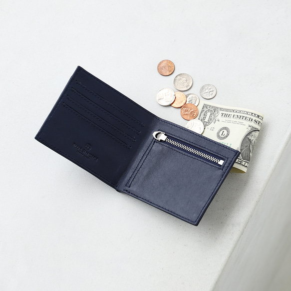 Berluti ブルー ネイビー レザー 長財布 保存袋付き 小銭 カード Berluti ブルー ネイビー レザー 長財布 保存袋付き 小銭 カード