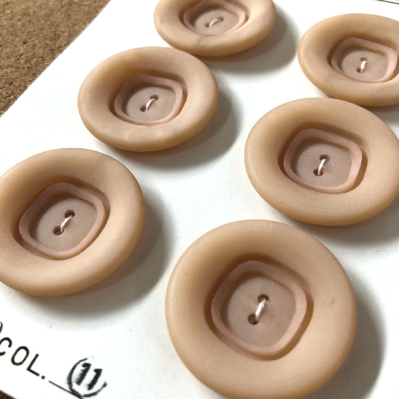 【SALE】 ボタン  シート レトロ シートボタン 1シート サークル ピンクベージュ 二つ穴 ab-041 人気・おすすめ｜多用途・生活用品におすすめ 口コミ人気 即納 日本国内発送・信頼対応