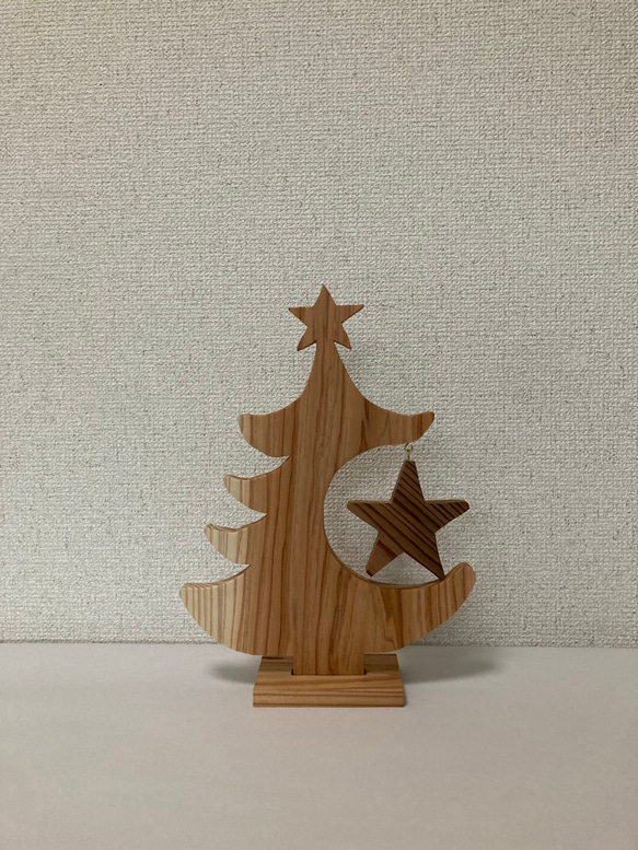 Creema限定クリスマス》木製ツリー クリスマスツリー こぶしの木 通販