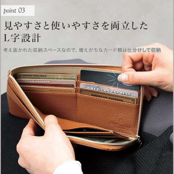 【薄さ0.8cmタッセル付き財布】レディース長財布 スリム L字ファスナー 本革 / SW3 5枚目の画像