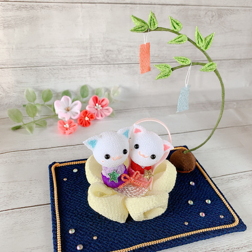 売却済】七夕① 小 つまみ細工 おおっ 織姫彦星 ちりめん細工 売却済】七夕① 小 つまみ細工 おおっ 織姫彦星 ちりめん細工
