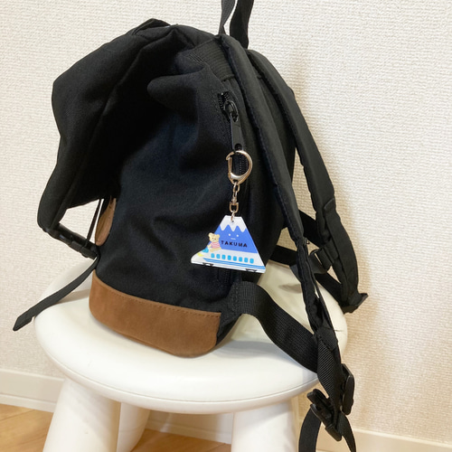 富士山×新幹線 名入れキーホルダー 雑貨・その他 Chanco.yomo
