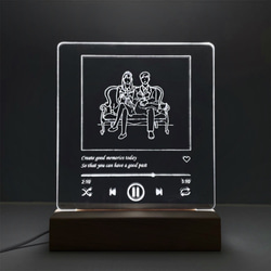 【客製化商品】 暖心夜燈 IG/MP版面款  圖像設計 文字雕刻 暖心陪伴 第8張的照片