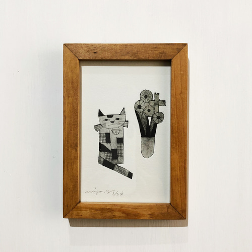 自作絵画（額入り）クリスマスver.