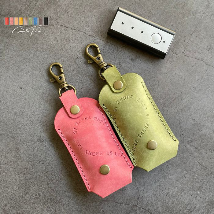 ◆春の超早割2026◆9色◆ペアハート本革LIXILリクシルキーケースセット◆ドアキー・リモコンキー