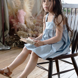 【 SALE 】40％ＯＦＦKIDS picnic one-piece （スカイブルー） 1枚目の画像