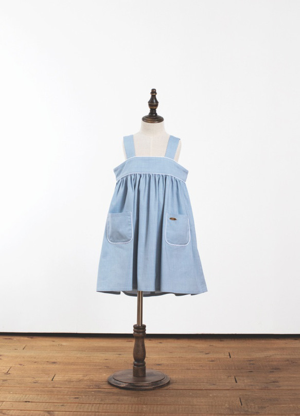 【 SALE 】40％ＯＦＦKIDS picnic one-piece （スカイブルー） 19枚目の画像