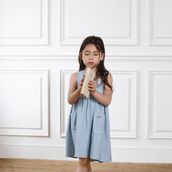 【 SALE 】40％ＯＦＦKIDS picnic one-piece （スカイブルー） 4枚目の画像