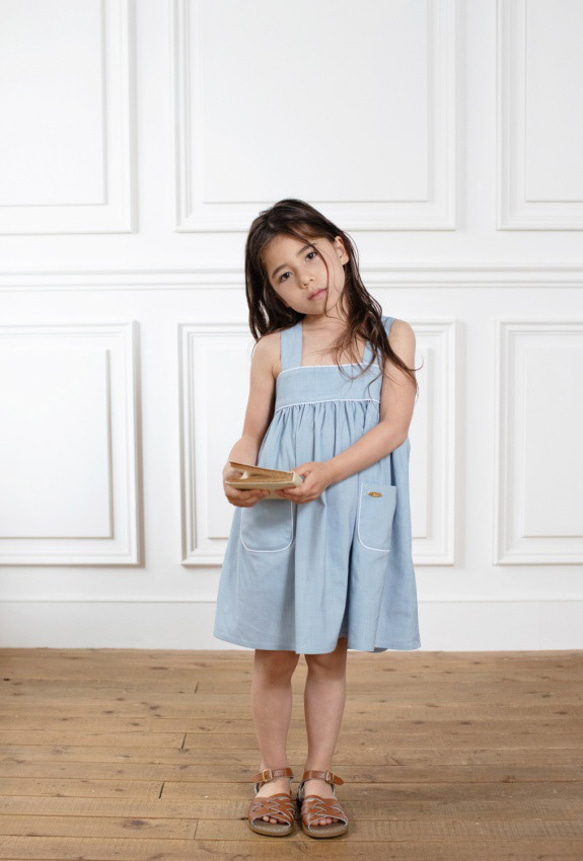 【 SALE 】40％ＯＦＦKIDS picnic one-piece （スカイブルー） 11枚目の画像