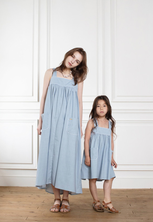 【 SALE 】40％ＯＦＦKIDS picnic one-piece （スカイブルー） 7枚目の画像