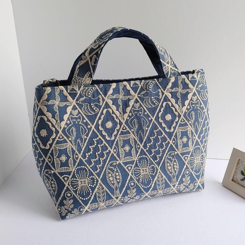 ミナペルホネン symphony 総刺繍 シンフォニー 2wayパニーニ風 夏