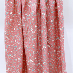 着物　スカート　ピンク　小花　和柄　和風　アップサイクル　　シルク 7枚目の画像
