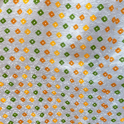 着物　パジャマ　水色　オレンジ　緑　黄緑　ドット　和柄　和風　アップサイクル　シルク　サスティナブル 6枚目の画像