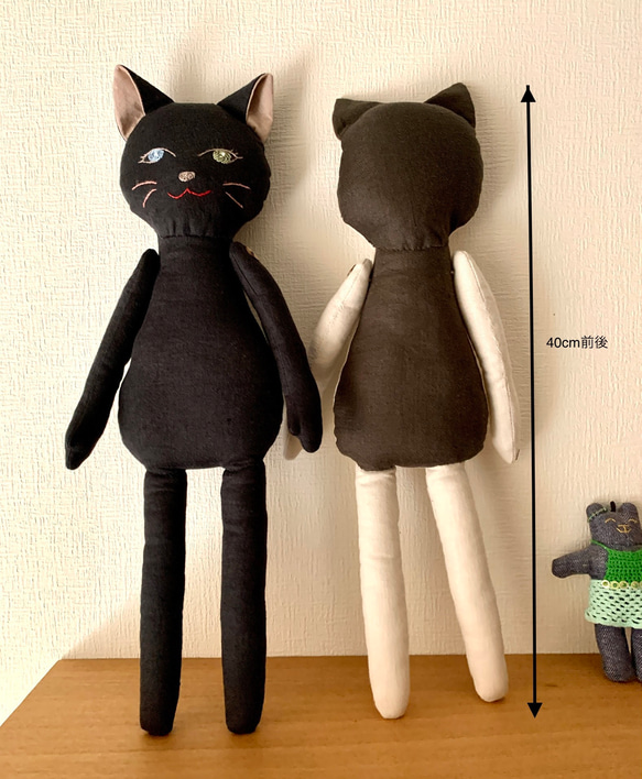 パリのどうぶつ着せ替え人形のネコちゃん　他セット Yahoo!オークション - 黒猫ちゃんと小さな白ネコちゃん着せかえ